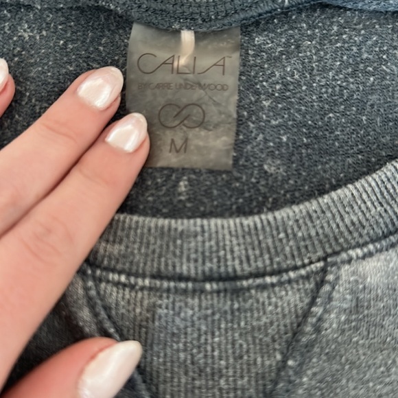 Calia Grey Cropped Sweatshirt Sz MD - Picture 2 of 2